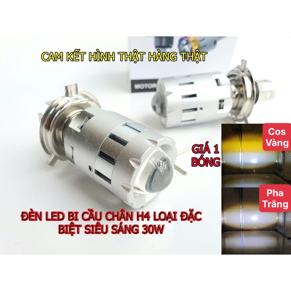 ĐÈN PHA LED   BI CẦU 2 MÀU COS VÀNG PHA TRẮNG SIÊU SÁNG