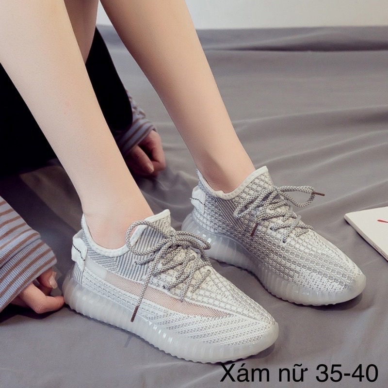 👟👟 Giày thể thao nữ đế êm cổ chun vải lưới thoáng khí,Sneaker độn đế phong cách Hàn Quốc.