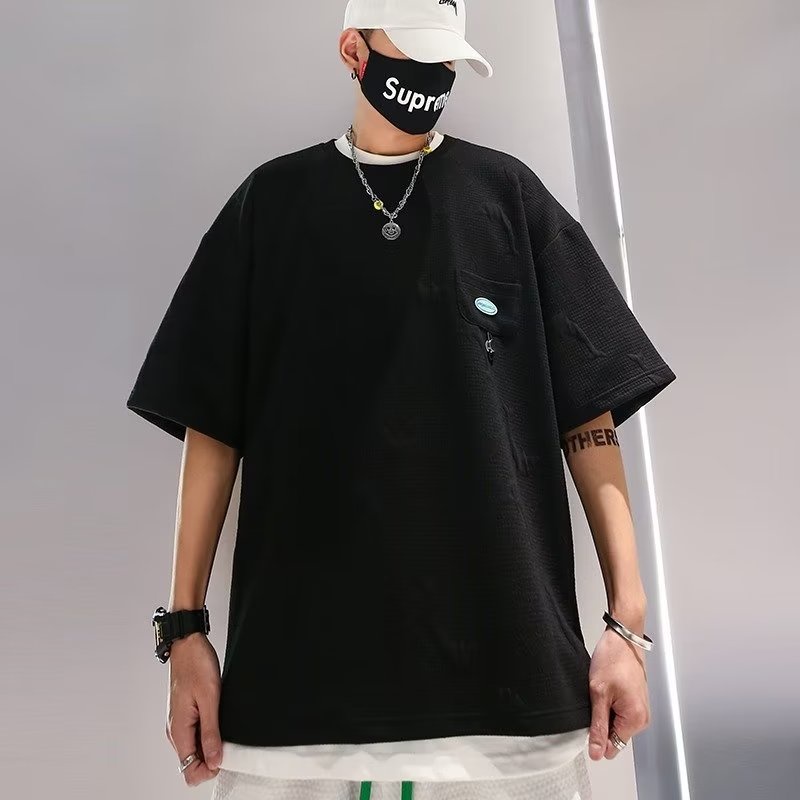 Áo Thun Tay Ngắn Cổ Tròn Dáng Rộng In Hình Cá Heo Thời Trang Mùa Hè Chất Lượng Cao Cho Nam Và Nữ