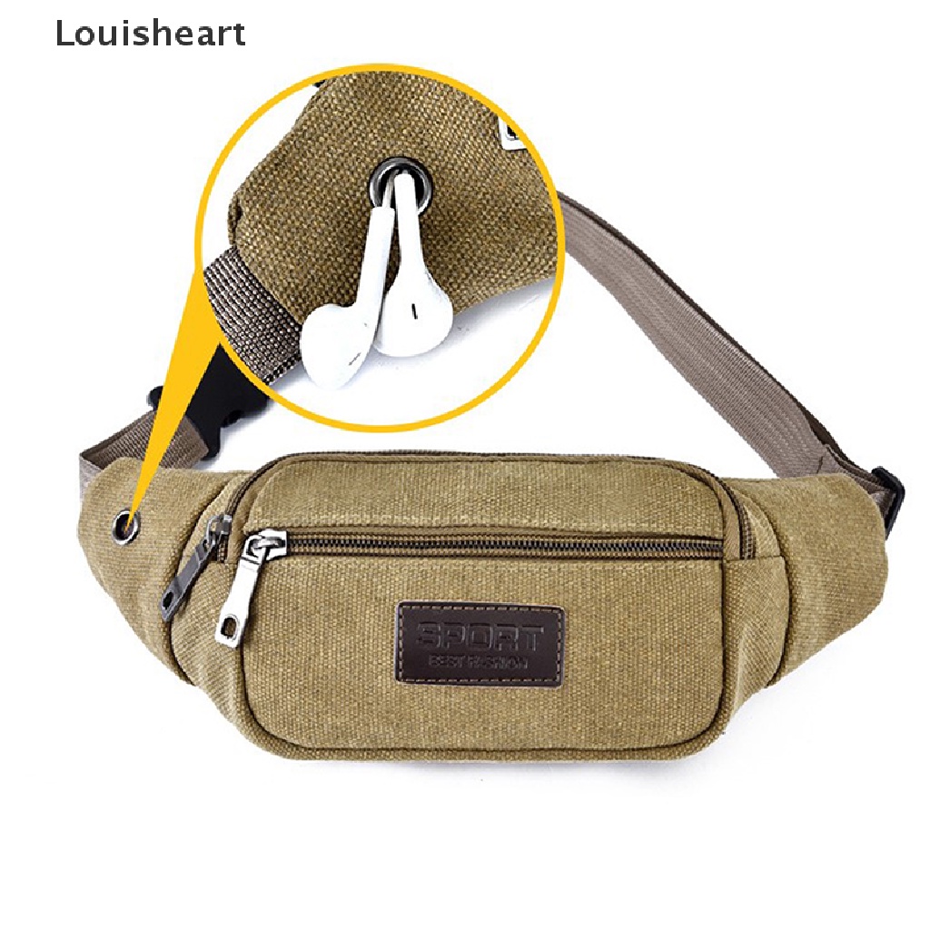 Túi Đeo Hông Đựng Điện Thoại Bằng Vải Canvas Thiết Kế Giản Dị