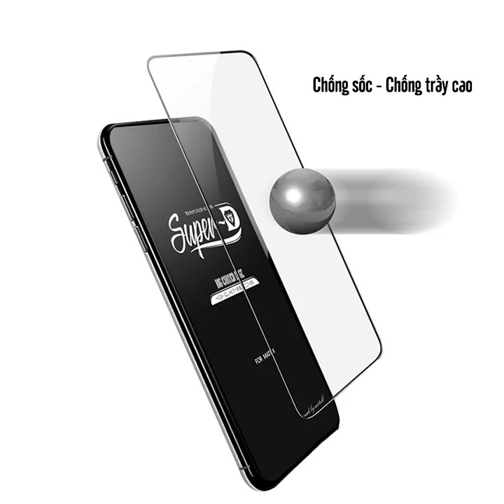 Kính cường lực Super D cho Xiaomi Redmi K50 Gaming - Poco F4 GT, Full viền Đen