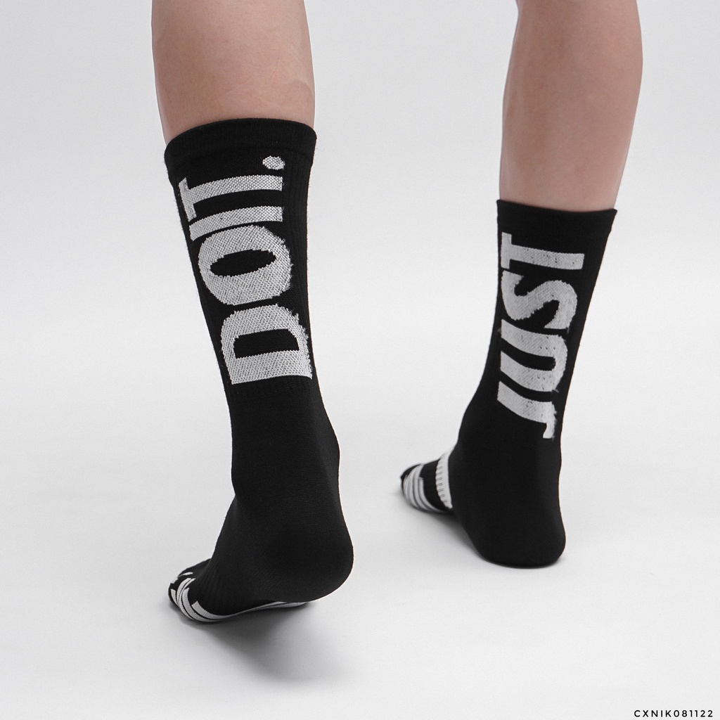 [ CAO CẤP ] Full Set 3 đôi vớ/tất thể thao cổ cao dệt kim dày dặn, thông thoáng 81122