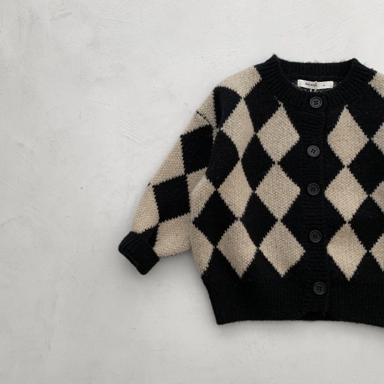 Áo Cardigan Len Dày Dặn Tay Dài Cổ Tròn Phong Cách Hàn Quốc Thời Trang Thu Đông Cho Bé Trai Và Gái