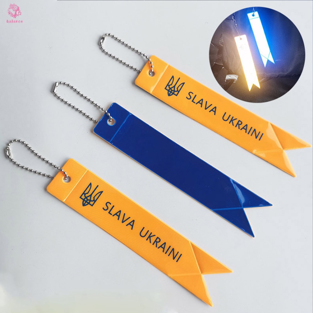 Móc Chìa Khóa Hình Bánh Răng Cưỡi Ban Đêm Ukraine Phản Quang Phù Hợp Cho Túi Đeo Chéo / Balo Đi Học