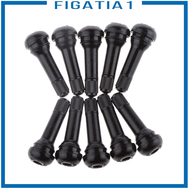 Set 10 Van Lốp Xe Hơi Bằng Cao Su Màu Đen TR414 figatia1