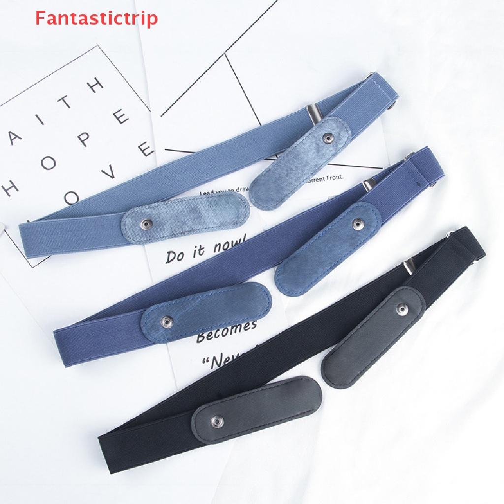 [Fantastictrip] Thắt Lưng Co Giãn Vô Hình Không Có Khóa Cài Dễ Dàng Không Cần Khoan Cho Thắt Lưng Quần Jean Nam Và Nữ Mới