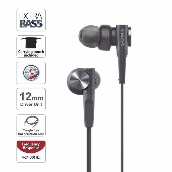 Tai Nghe Nhét Tai SONY MDR-XB55AP Có Micro Jack 3.5mm Âm Thanh Siêu Trầm
