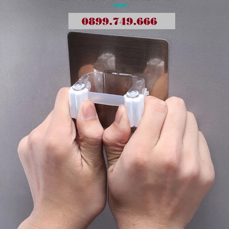 ( RẺ NHẤT) Móc dán tường kẹp giữ cây lau nhà, Móc treo chổi chịu lực 6kg siêu dính,siêu bền