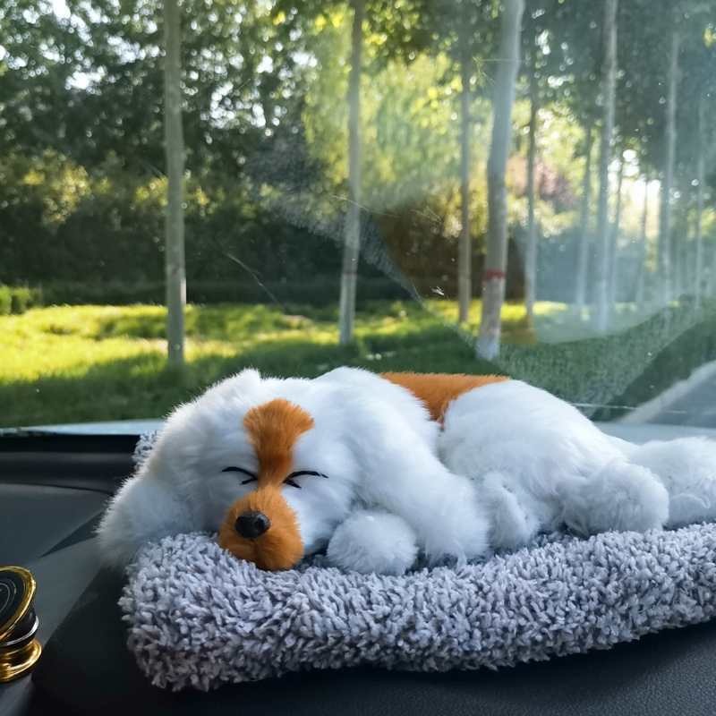 Mẹ Con Thú bông GIỐNG THẬT 99% chó mèo sói gấu lõi than hoạt tính lọc không khí khử mùi trang trí xe hơi