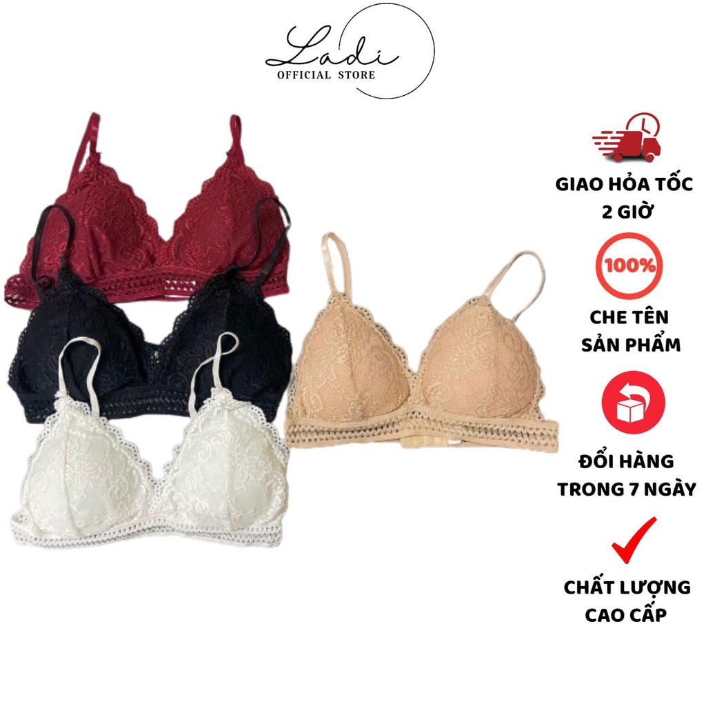 Áo Lót Nữ LADI Cao Cấp Mềm Mại Thiết Kế Hoạ Tiết Hoa Gợi Cảm MÃ 3313