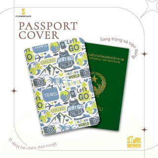 Bao Da Hộ Chiếu - Ví Đựng Passport Du Lịch ( in tên cá nhân ) Just Go Travel - PPT081 STORMBREAKER