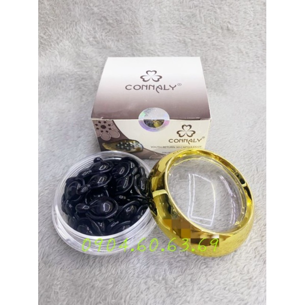 1Hộp 30 Viên Serum Trẻ Hoá Da CONNALY Mờ Nám Tinh Chất Collagen Và Ngọc Trai Đen
