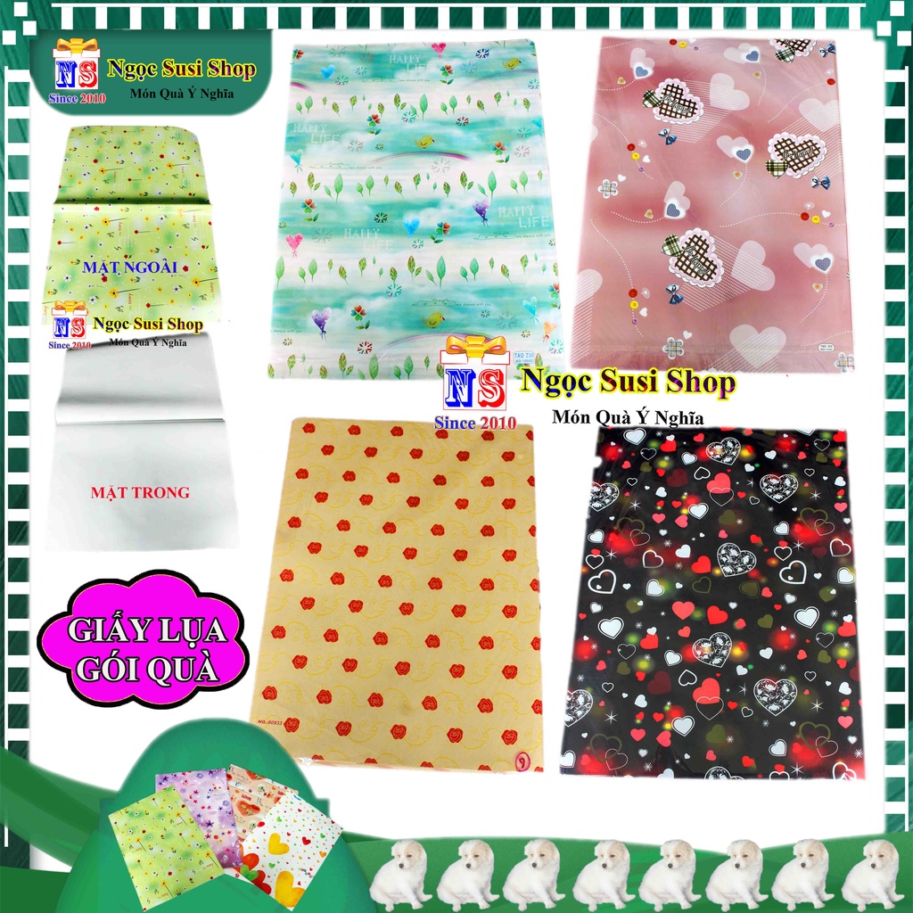 GIẤY GÓI QUÀ LỤA LOẠI TỐT SIZE 70X50CM DÙNG ĐỂ GÓI HỘP QUÀ TRANG TRÍ SIÊU ĐẸP - GIẤY GÓI QUÀ CAO CẤP