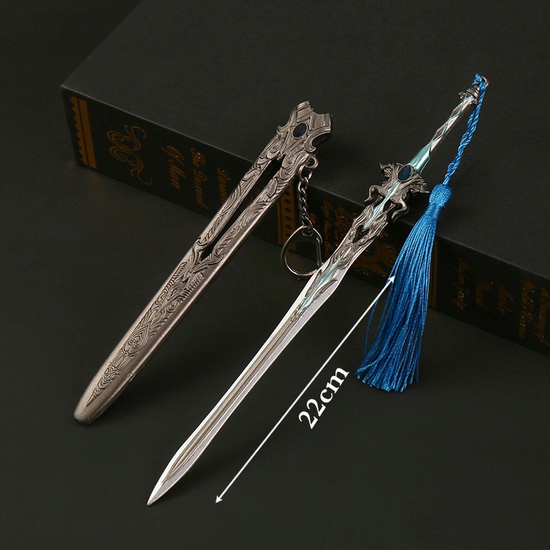 Mô hình Thất Sát Kiếm trong Đấu La Đại Lục Dài 22cm Kim Loại Cao Cấp Mô hình trưng bày trang trí