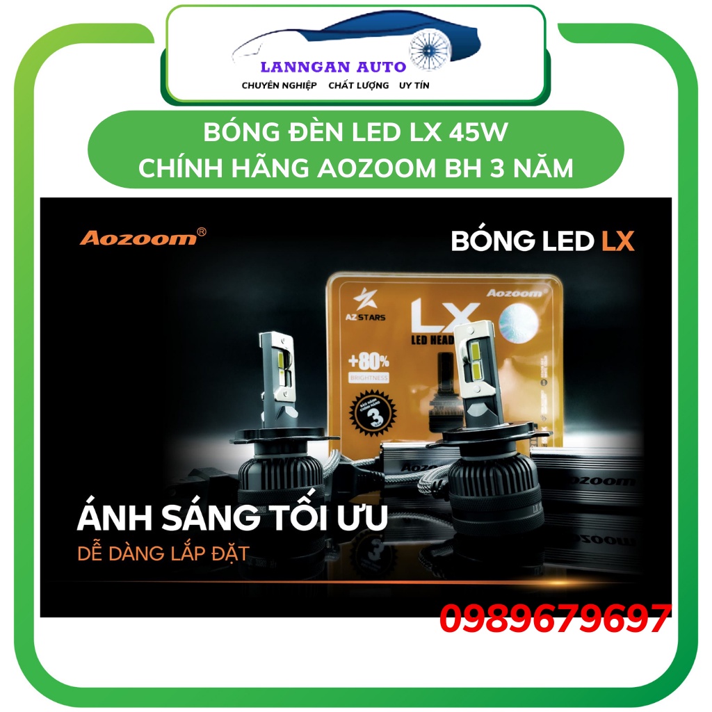Bóng Đèn LED AOZOOM LX 45W - Độ bền 50.000 GIỜ ÁNH SÁNG TỐI ƯU - DỄ DÀNG LẮP ĐẶT- đủ các chân cắm