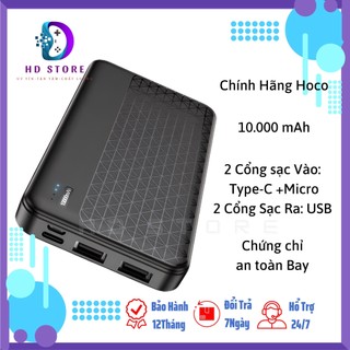Sạc dự phòng 10.000 mah 2.1a chính hãng hoco - bh 12 tháng