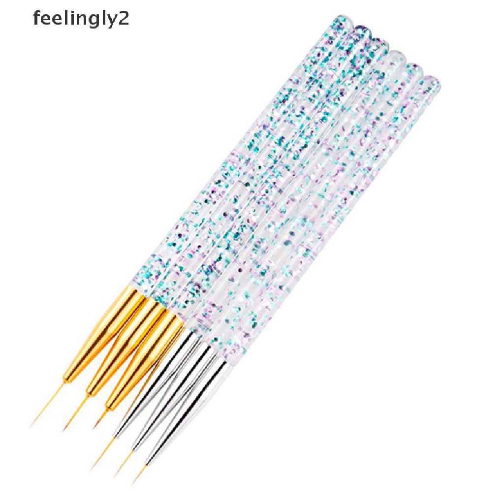 Set 3 Cọ Vẽ Trang Trí Móng Tay Nghệ Thuật Bằng Acrylic