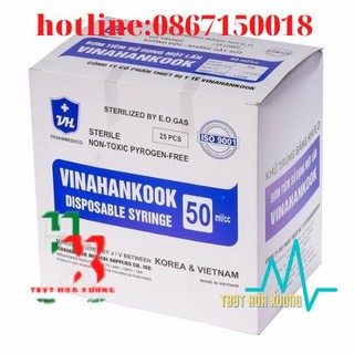 Bơm tiêm 1 lần Vinahankook 50ml - Bơm tiêm 50cc