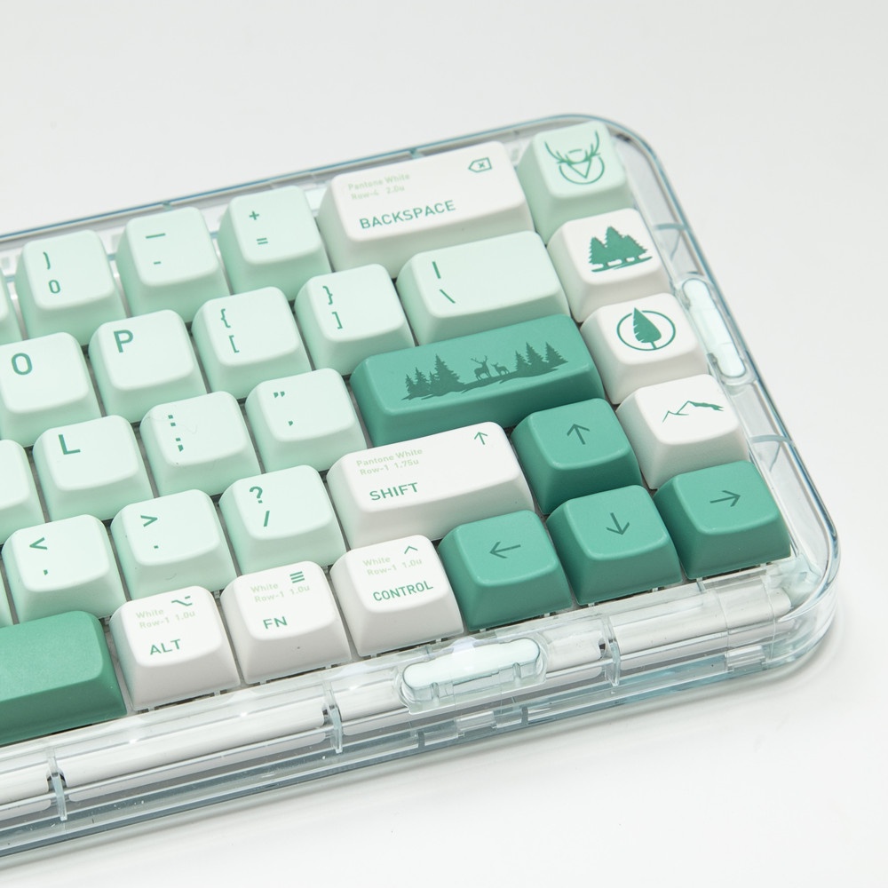 Lost Forest Keycaps MDA Profile Xanh Anime PBT Dye Sub Bàn phím cơ Keycap