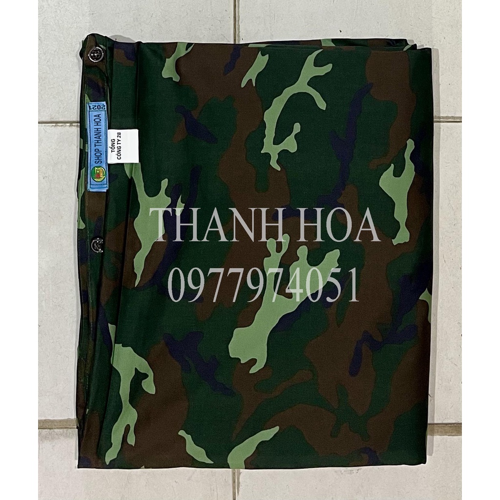 Vỏ chăn mền màu rằn ri xanh lá TCHC