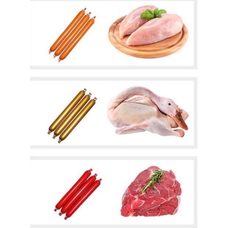 Xúc xích chó mèo Thái Lan thanh lẻ 15g