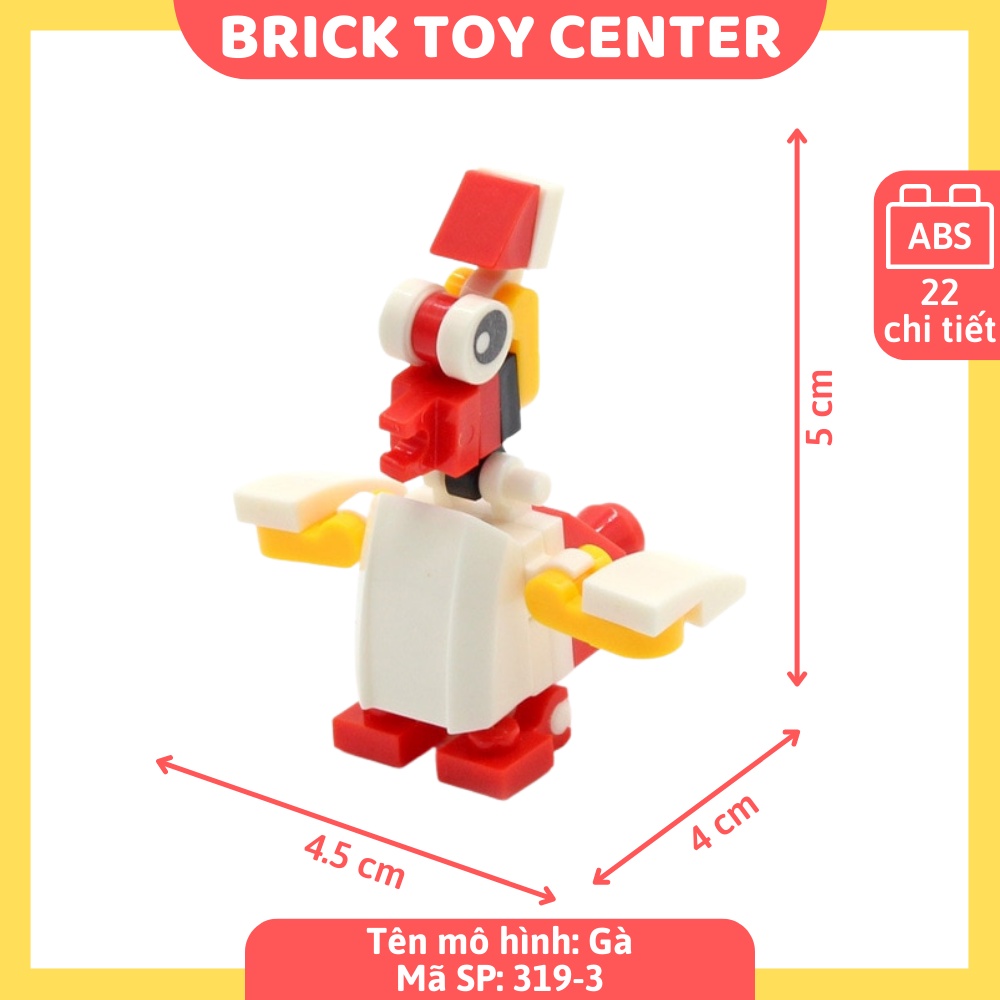 Đồ chơi trẻ em lắp rắp DIY bộ sưu tập động vật dễ thương cho bé thông minh sáng tạo