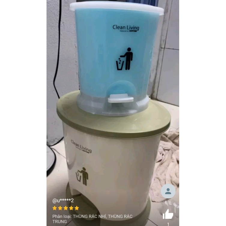 🌱Duy Tân Store🌱 Thùng Rác Đạp Oval Duy Tân Cao Cấp Nhí/Nhỏ/Trung/Lớn