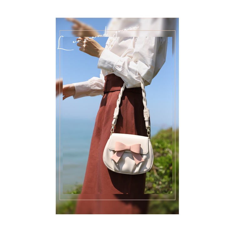 Túi xách nữ đeo nhiều kiểu nơ hồng xinh xắn dáng tiểu thư tuyệt đẹp Capucha T66