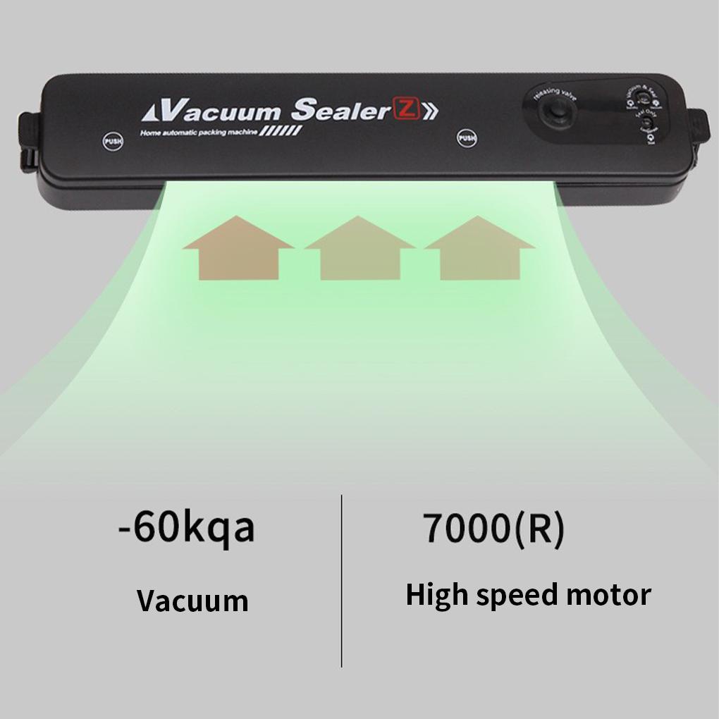 Máy Hút Chân Không Thực Phẩm Kèm Túi Niêm Phong Phích Cắm AU UK EU US