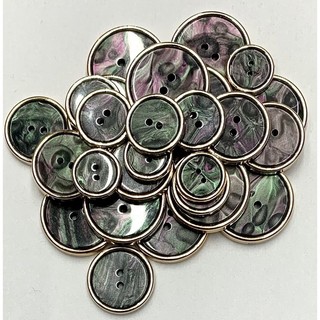 5 nút vét xà cừ 2 lỗ đen.