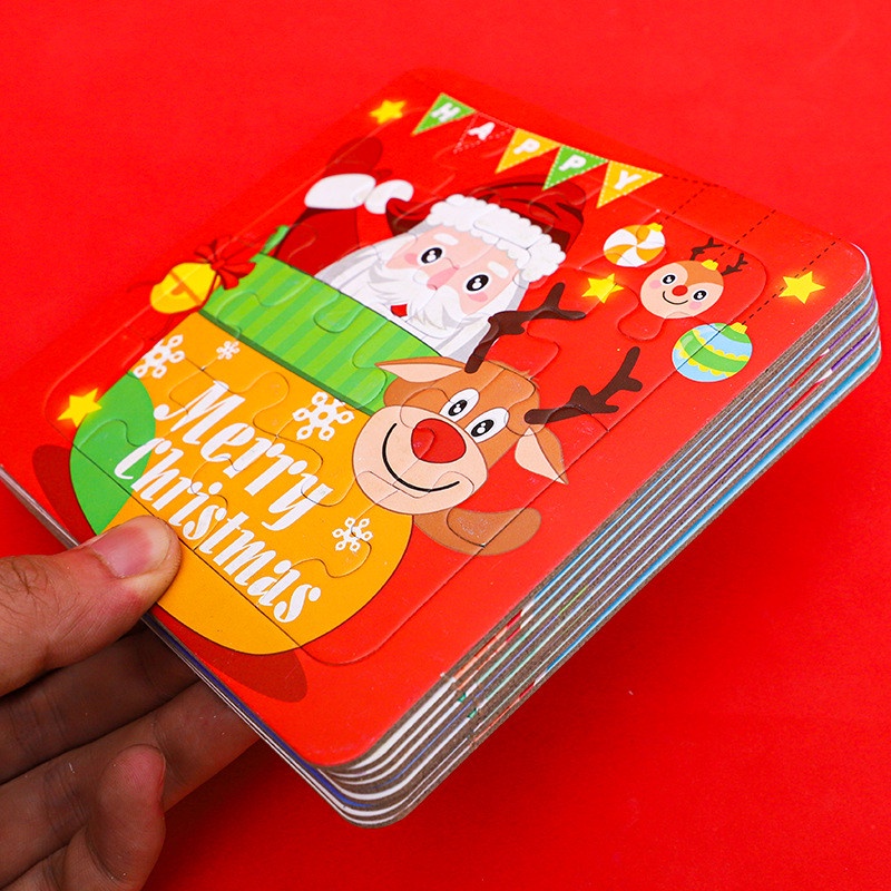 Gép hình puzzle noel quà tặng giáng sinh cho bé