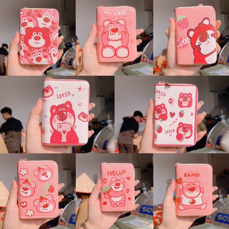 VÍ MINI GẤU LOTSO NHIỀU NGĂN - ẢNH THẬT