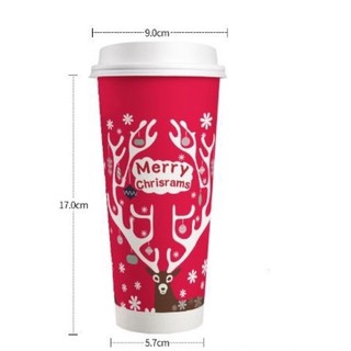 (Hàng sẵn)Combo 10 ly giấy Noel 700ml