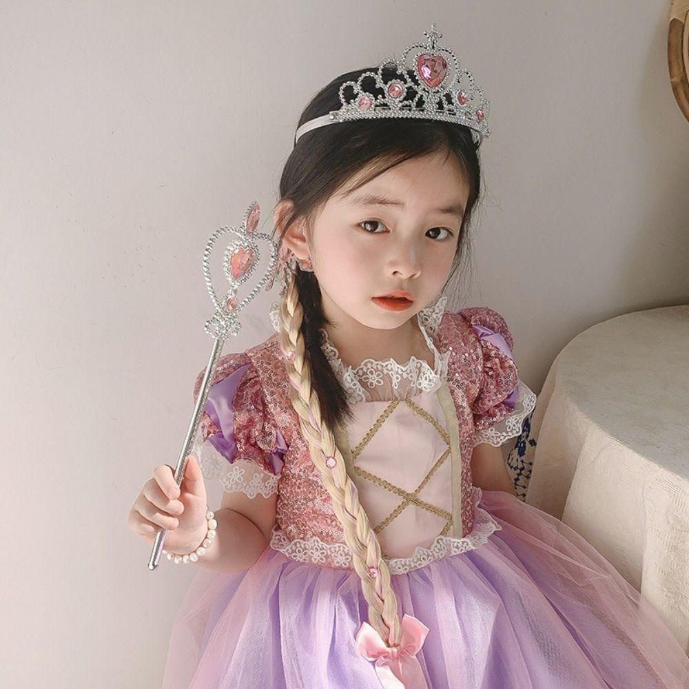 Băng Đô Cài Tóc Bện Hình Hoạt Hình Dành Cho Trẻ Em Hóa Trang