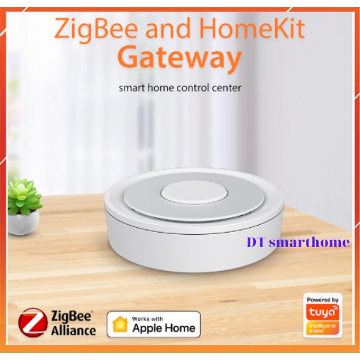 Bộ trung tâm zigbee tuya tích hợp app homekit, hub gateway có cổng LAN