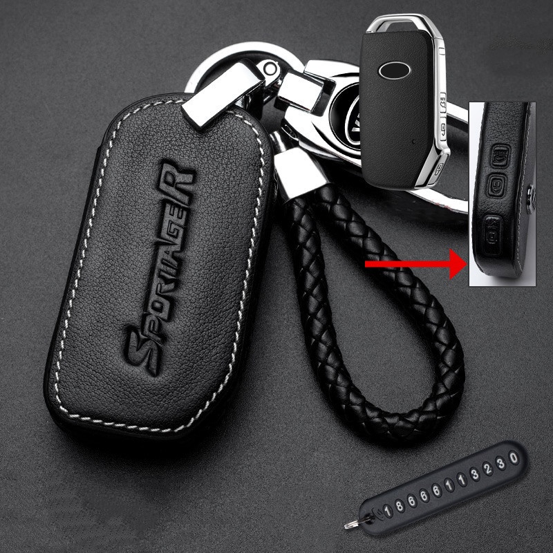 Bao Da Bảo Vệ Chìa Khóa Điều Khiển Từ Xa Cho Xe Hơi KIA Forte / Forte Koup