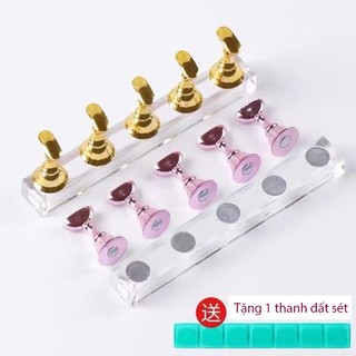 Đế gắn móng giả, Set 5 chiếc đế móng nail nam châm