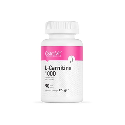 Viên uống giảm cân Ostrovit L-Carnitine 1000mg (90 Tablets) nhập khẩu Ba Lan giảm thèm ăn, tăng sinh nhiệt