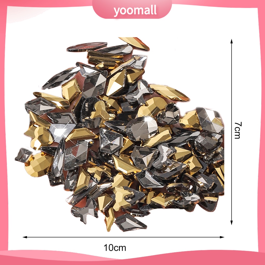 Set 100 Hạt Đá Đính Trang Trí Móng Tay Cho Nữ