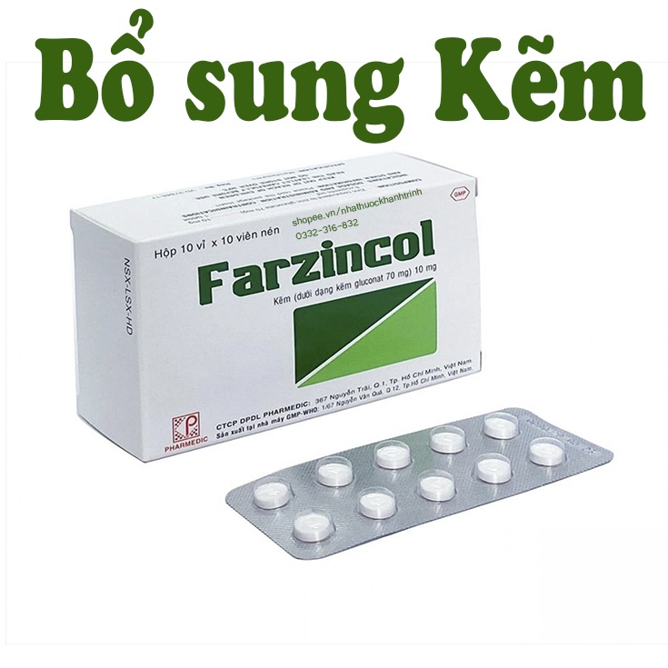 (100 viên) Viên kẽm Zinc Gluconat 10mg của Pharmedic - bổ sung kẽm, giảm mụn bã nhờn, tăng đề kháng