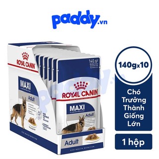 [Hộp 10 Gói] Pate Cho Chó Lớn Royal Canin Maxi Adult 140g