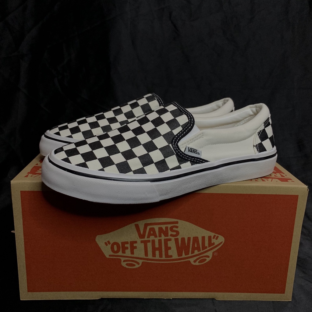 Giày Vans Lười Slip On Caro full box cao cấp