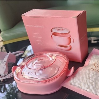 Nồi nấu sáp wax lông nóng silicon siêu gọn kiểu du lịch lòng nồi silicon chống dính silicon wax warmer nồi wax heater