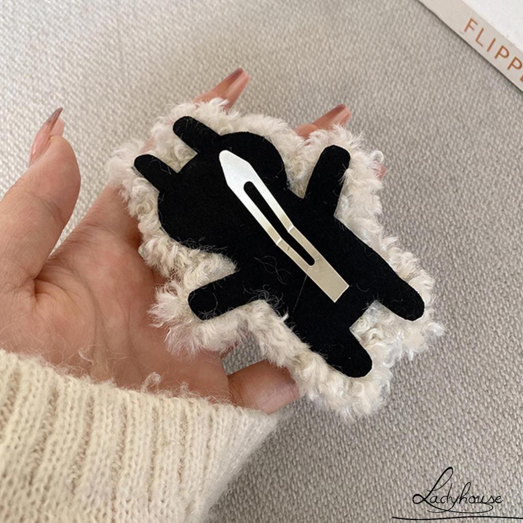 Kẹp Tóc Dạng Thú Nhồi Bông Lớn Họa Tiết Hoạt Hình Dễ Thương Cho Nữ