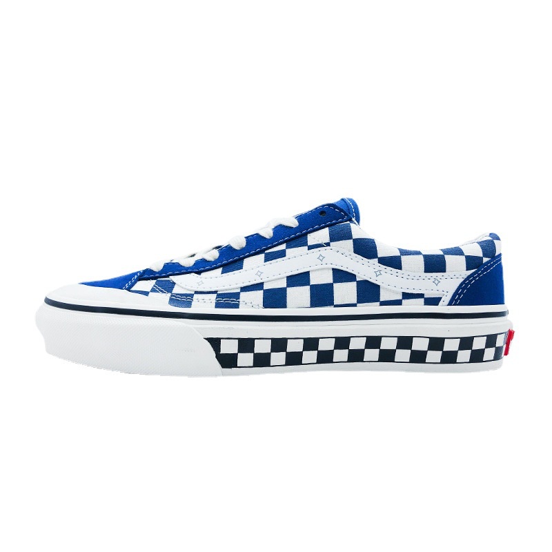 Giày Nam Big Size Big Boys Vans Old Skool Checkerboar Caro Xanh - Giày Sneaker Thể Thao Size Lớn Ngoại Cỡ 44 45 46 47 48