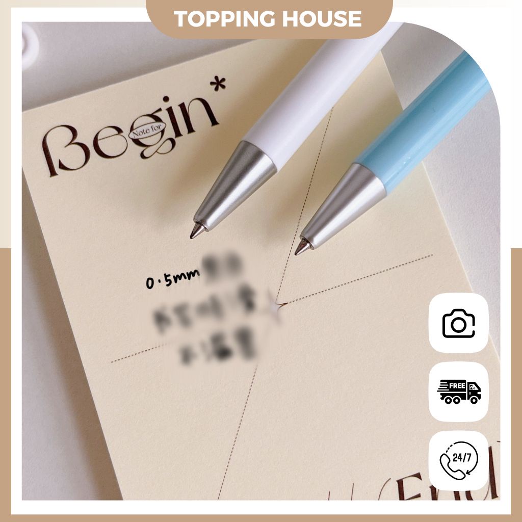 Bút Bi Mực Gel Bấm Hình Đám Mây Nét Ngòi 0.5mm Cho Học Sinh/Văn Phòng - DC36 - Topping House