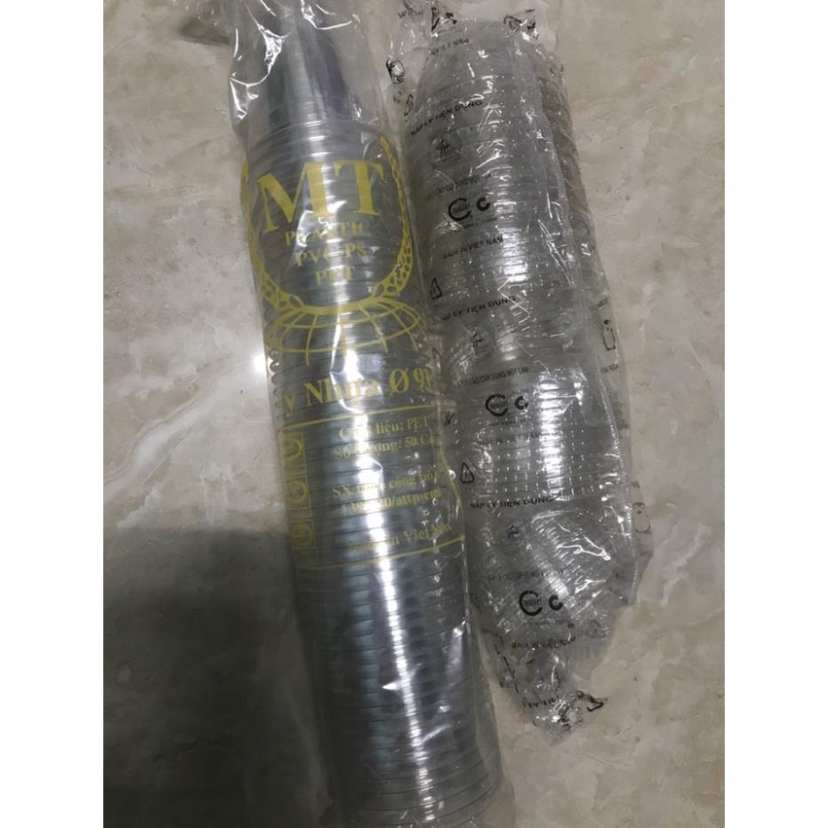 (Bộ 50 cái) Ly nhựa pet nắp cầu 360ml,ly cà phê, ly sinh tô, ly trà sữa, ly nhựa dùng 1 lần