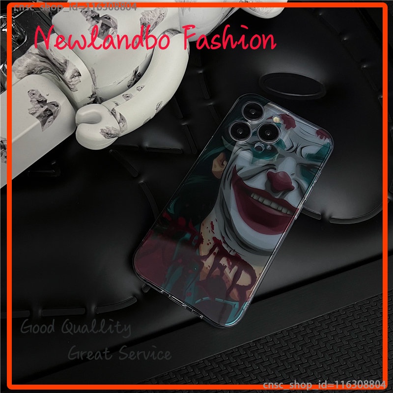 Ốp Điện Thoại Trong Mờ Hình joker Cho iPhone 14 13 12 Pro max 11 Pro