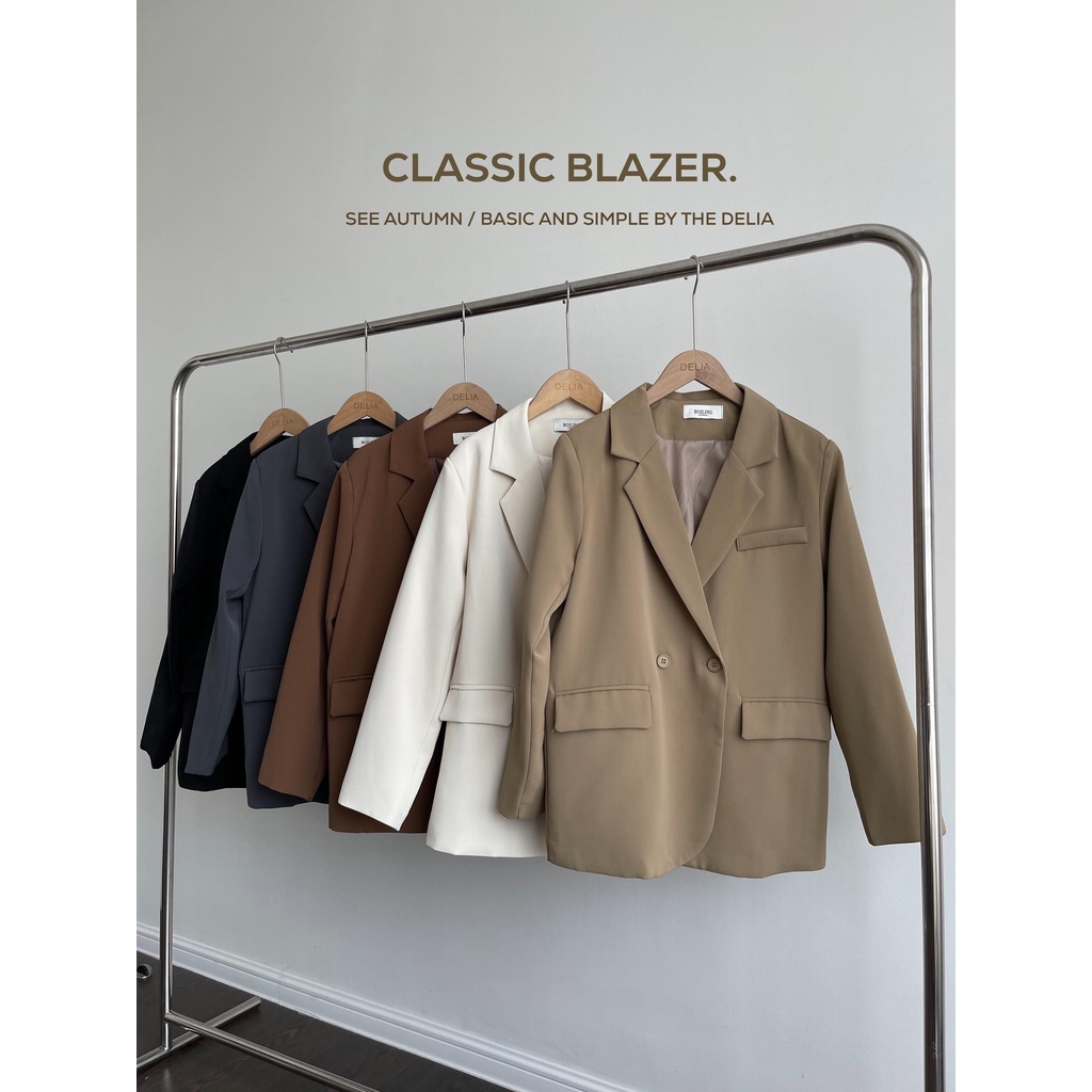 90911 ÁO BLAZER DÀI TAY 2 CÚC NGANG | BigBuy360 - bigbuy360.vn