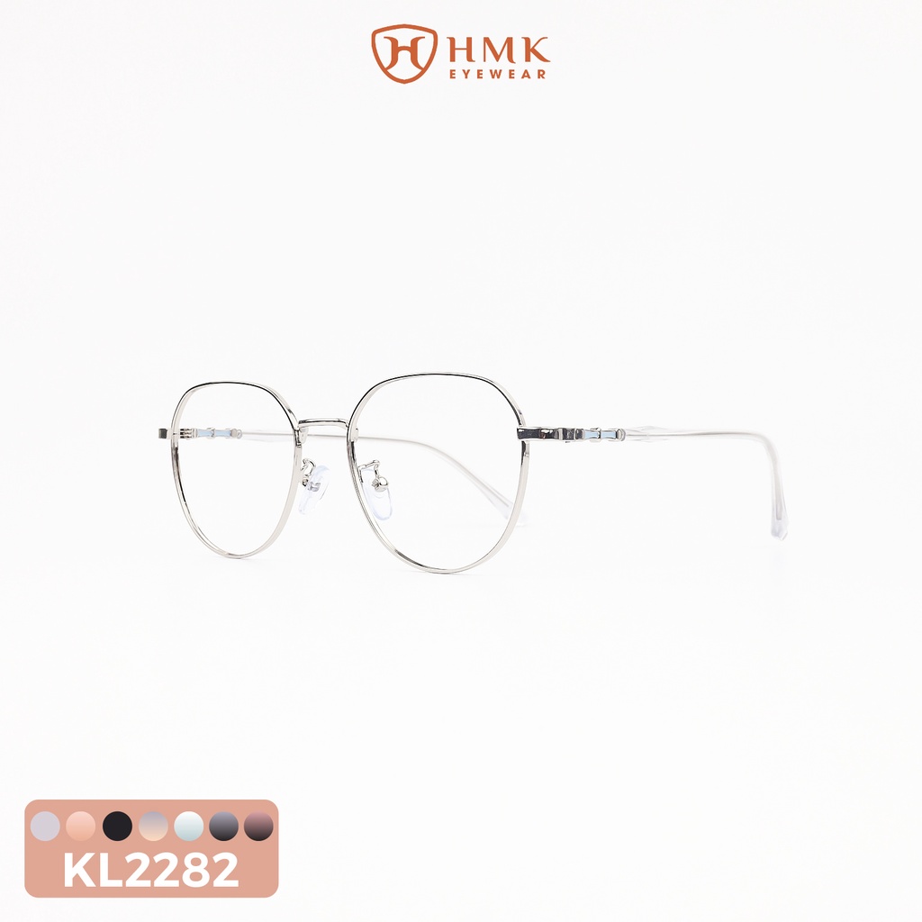 GỌNG KÍNH KIM LOẠI HMK CHO NAM NỮ DÁNG TRÒN - SALEKL2282